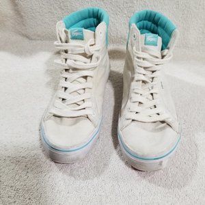 Lacoste white canvas running shoes